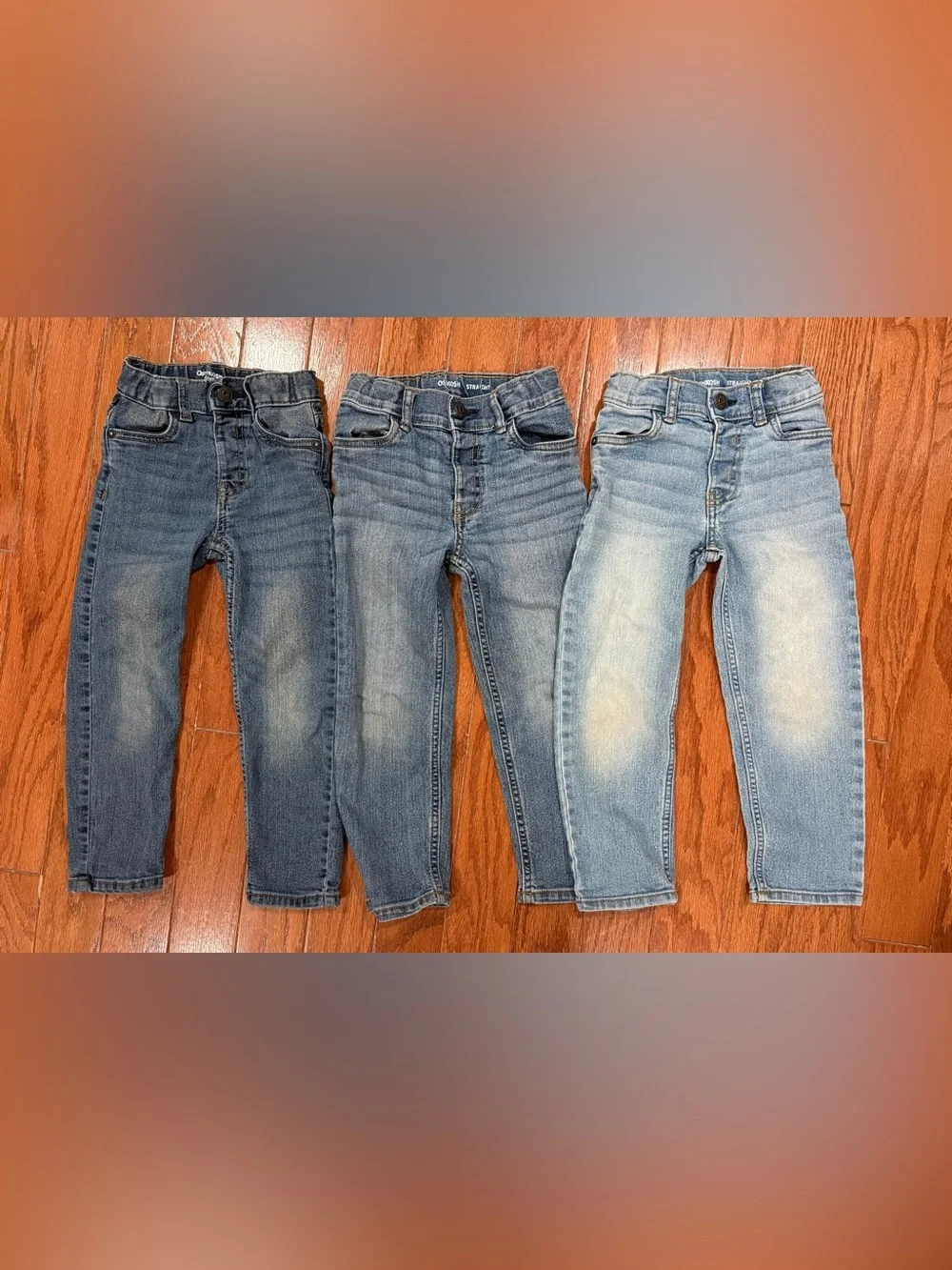 OshKosh B'gosh Boys in Dark,Medium, & Light Wash Retail $34 a piece